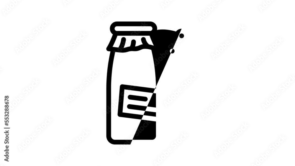 juice tomato line icon animation juice tomato line icon animation