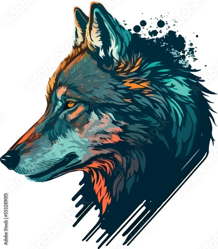 wolf at night