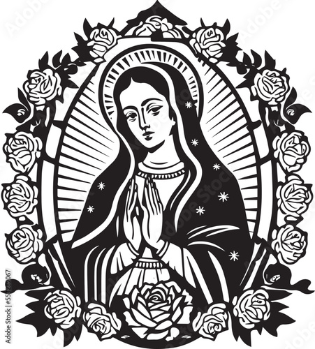 The holy Virgin of Guadalupe mexico