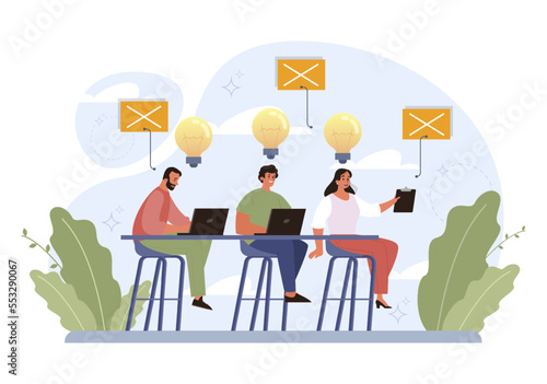 Original ideas concept. Creative innovations or solutions generation.