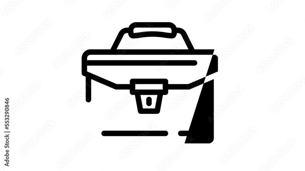 portfolio folder line icon animation portfolio folder line icon animation