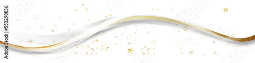 Gold Band Banner Welle Wellen 