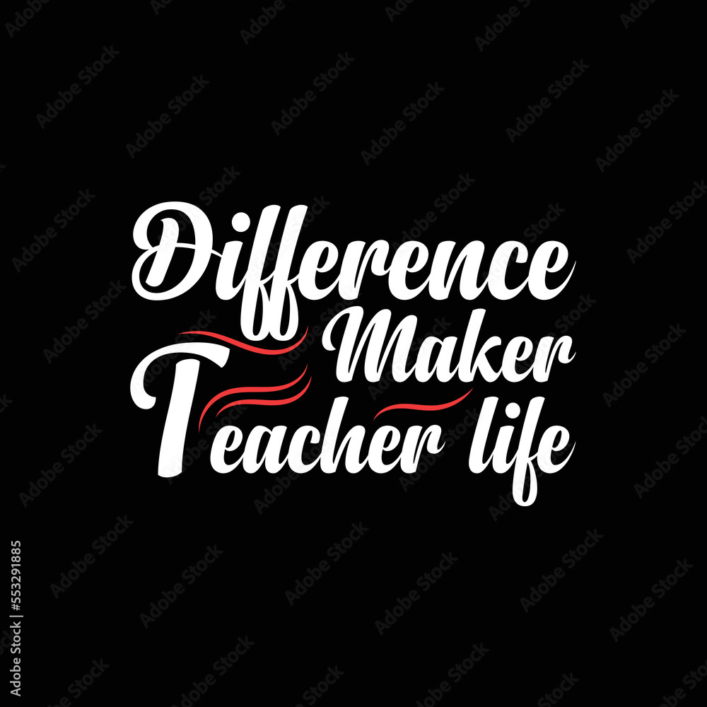 Fototapeta premium teacher typography t shirt design vector eps file. best teacher t shirt design. women tshirt