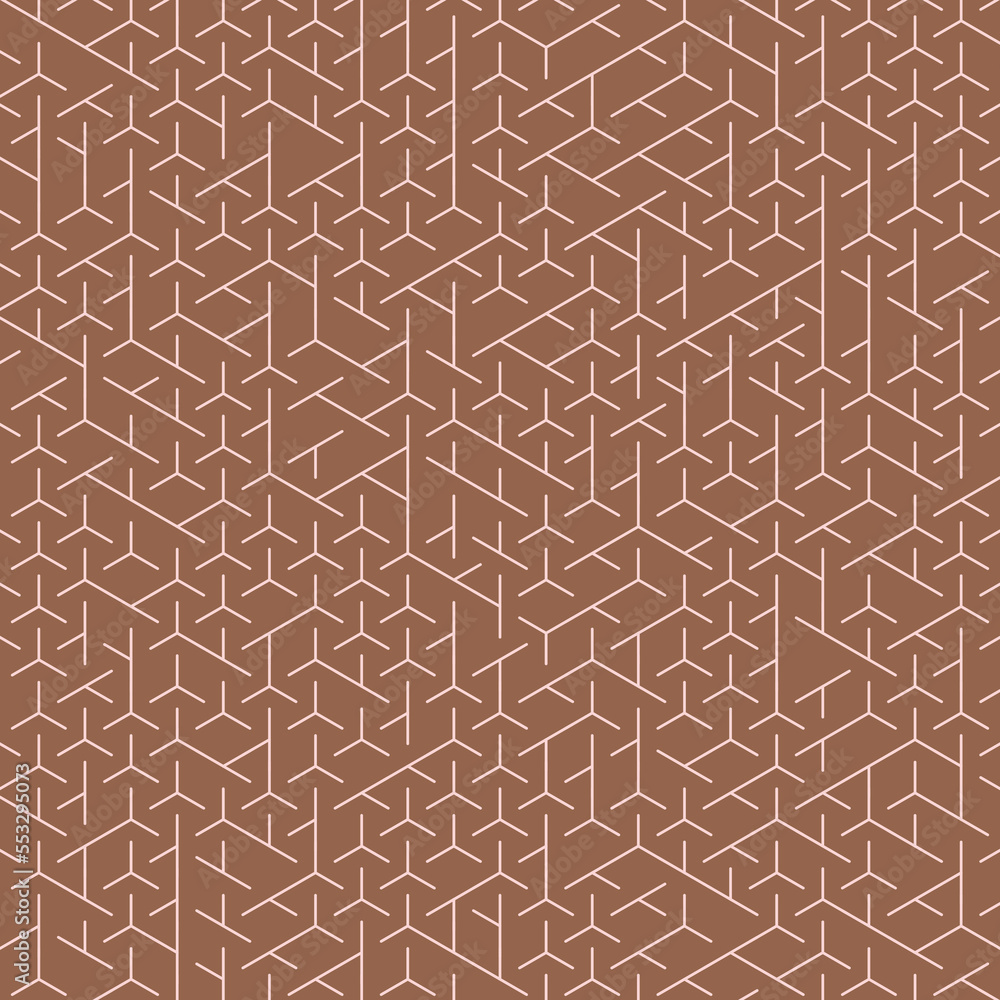 Hexagonal Maze pattern abstract illustration Hexagonal Maze pattern abstract illustration