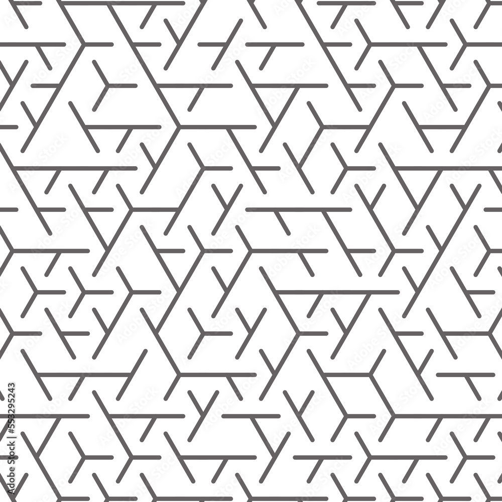 Hexagonal Maze pattern abstract illustration Hexagonal Maze pattern abstract illustration