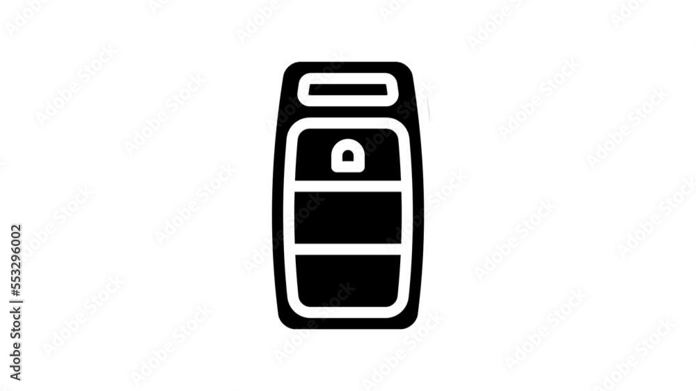 car proximity key line icon animation car proximity key line icon animation