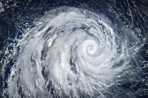 Fototapeta Super Typhoon, tropical storm, cyclone, hurricane, tornado, over ocean