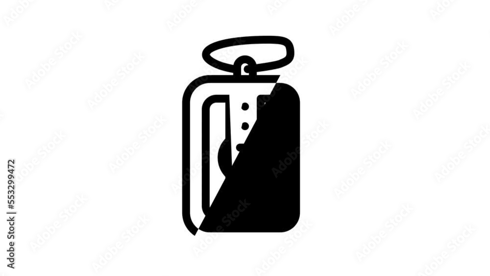 cargo diver accessory line icon animation cargo diver accessory line icon animation