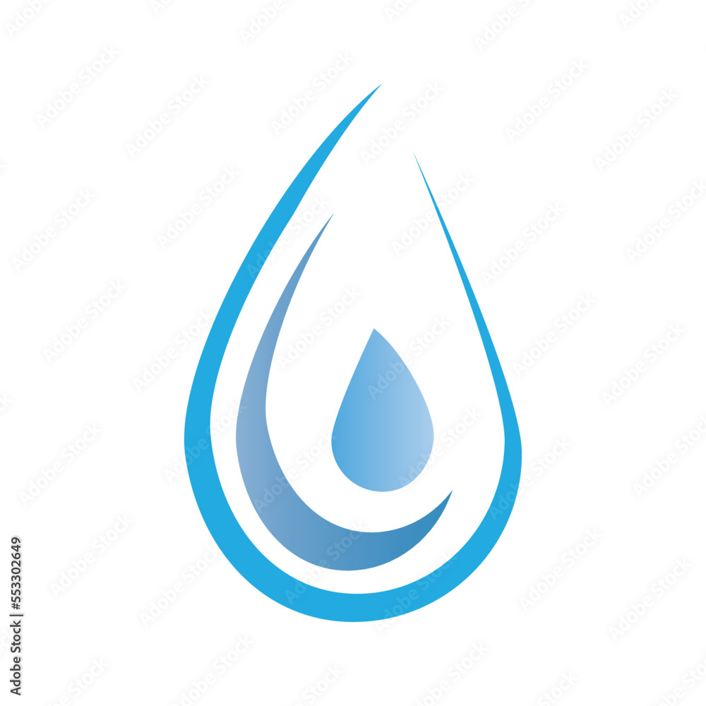 water drops icon logo vector design template water drops icon logo vector design template