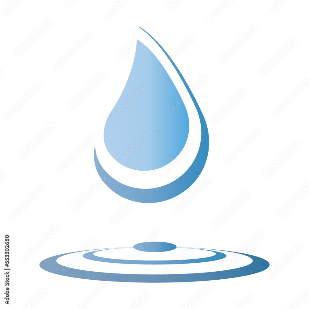 water drops icon logo vector design template water drops icon logo vector design template