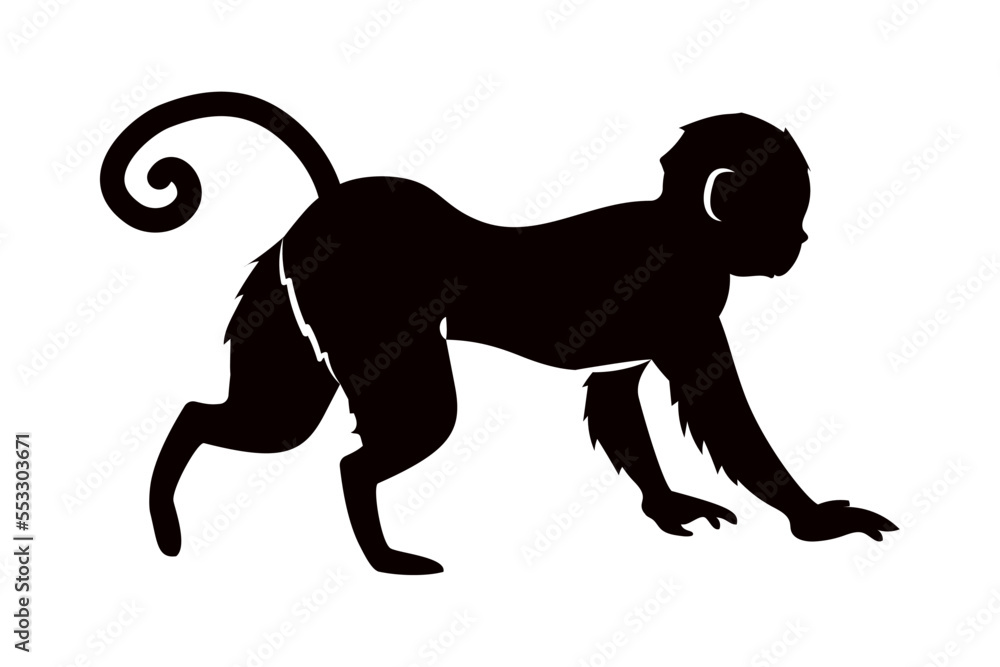 monkey silhouette icon monkey silhouette icon