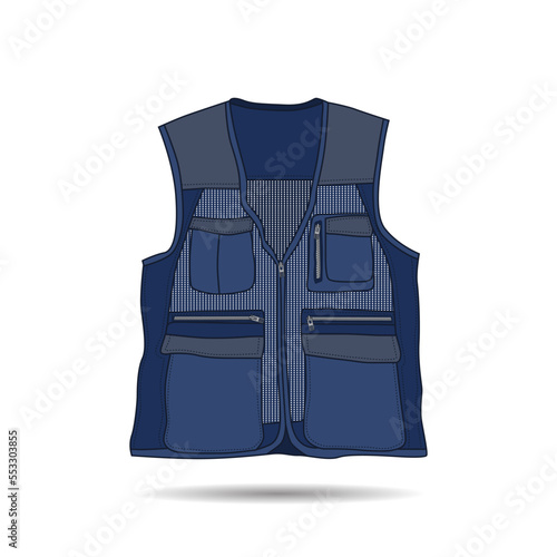 Template vector army vest. Vector illustration eps 10