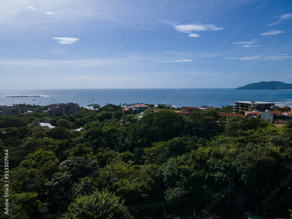 Beautiful aerial view of Tamarindo Beach and Town in Guanacaste Costa Rica Beautiful aerial view of Tamarindo Beach and Town in Guanacaste Costa Rica