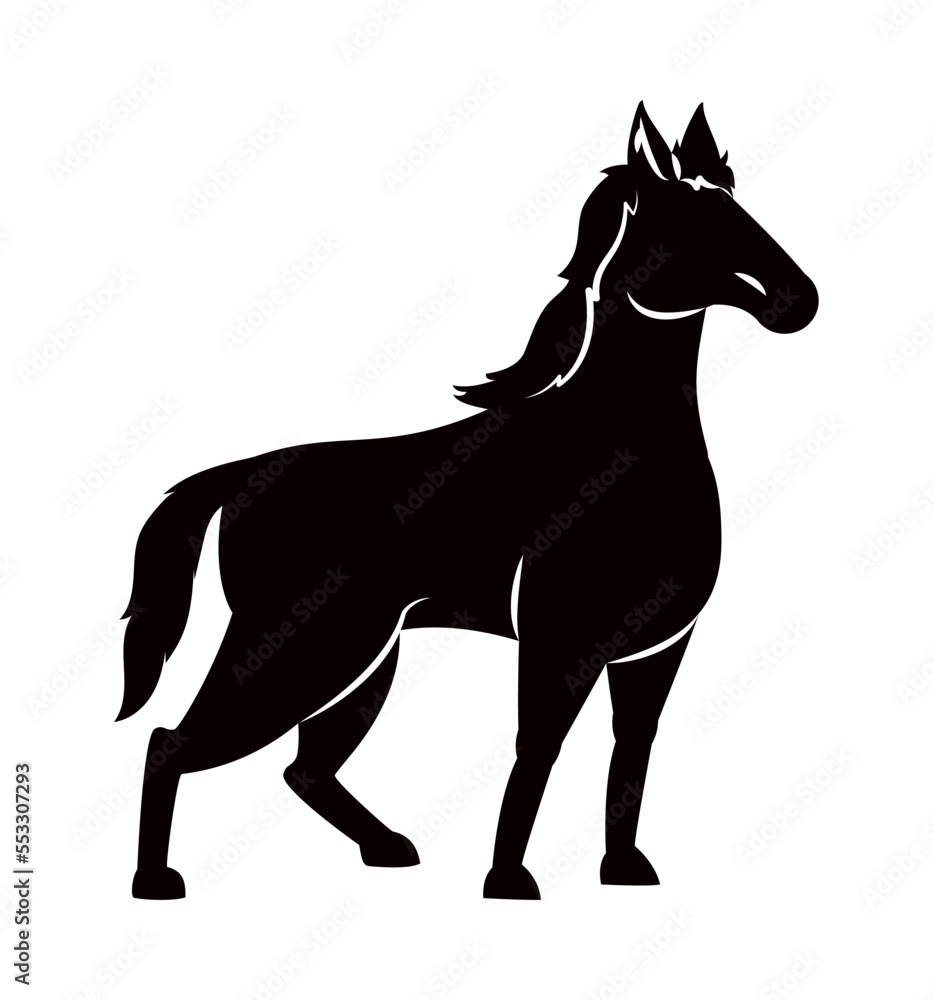 horse silhouette icon horse silhouette icon