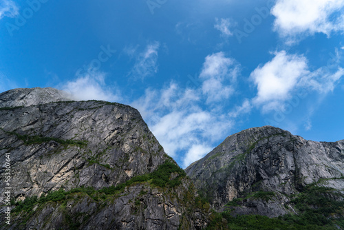 Berge und Landschaft im Simadalen, Norwegen