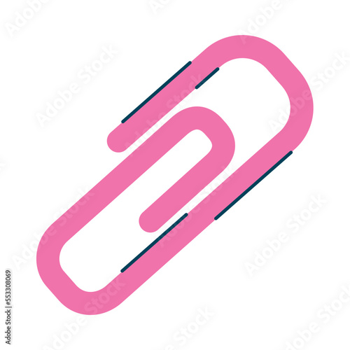 pink paper clip
