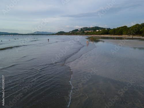 Beautiful aerial view of Tamarindo Beach and Town in Guanacaste Costa Rica photo