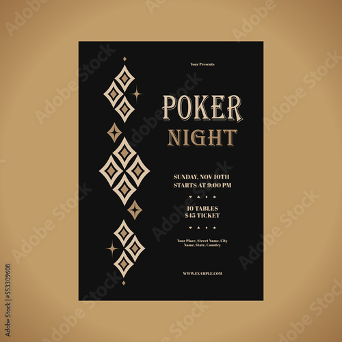 Poker Night Flyer	
