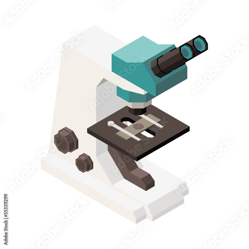 Pharmaceutical Microscope Isometric Composition