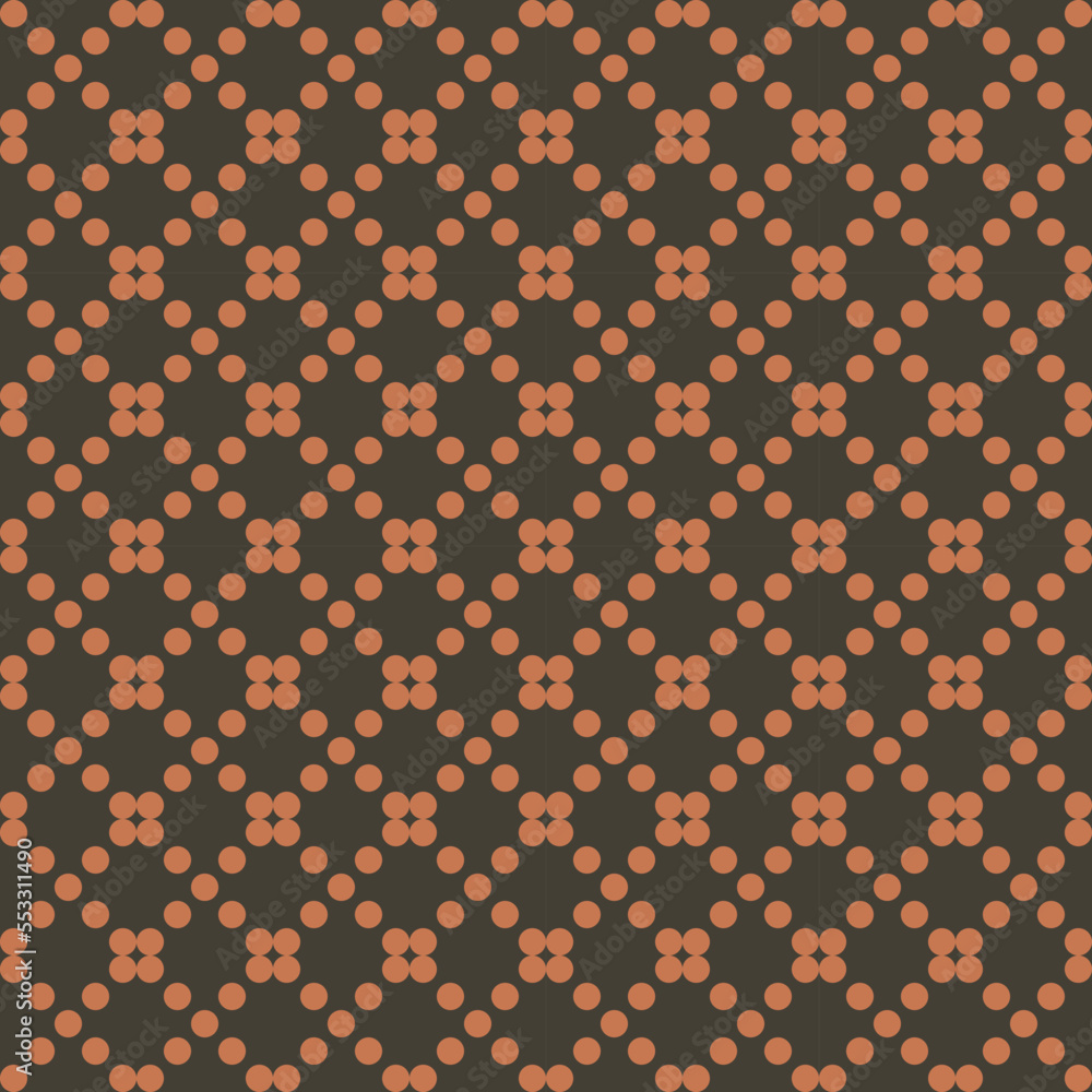seamless pattern with orange dots
