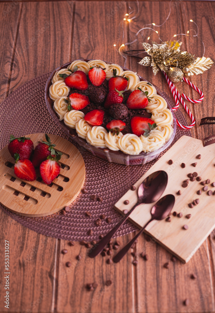 cake with berries cake with berries
