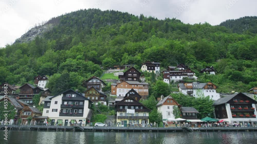 Buildings in Hallstatt, Austria Buildings in Hallstatt, Austria