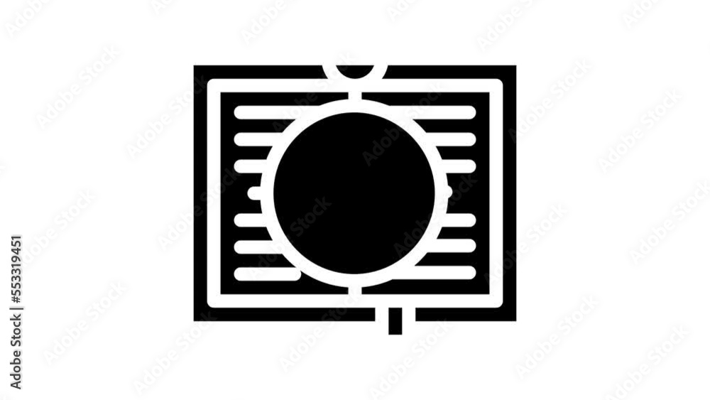 young adult literature line icon animation young adult literature line icon animation