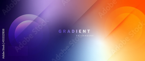 Abstract blurred color gradient background vector.
