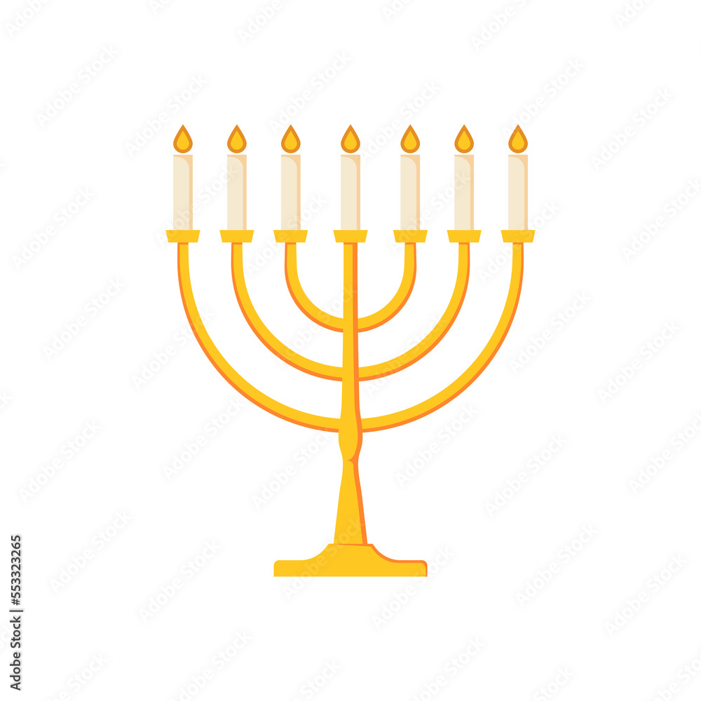Menorah vector icon hanukkah menora jewish symbol isolated logo. Hanuka icon candlestick Menorah vector icon hanukkah menora jewish symbol isolated logo. Hanuka icon candlestick