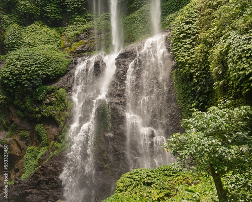 waterfall in the jungle in Bali, Indonesia 