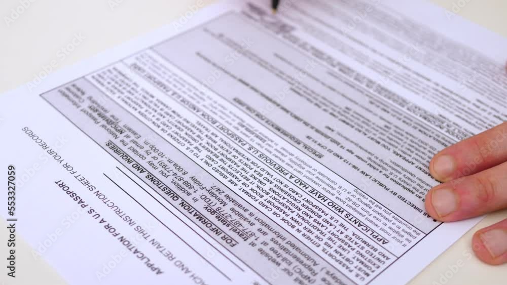 travelling abroad - fill in the application for an electronic passport for USA travelling abroad - fill in the application for an electronic passport for USA