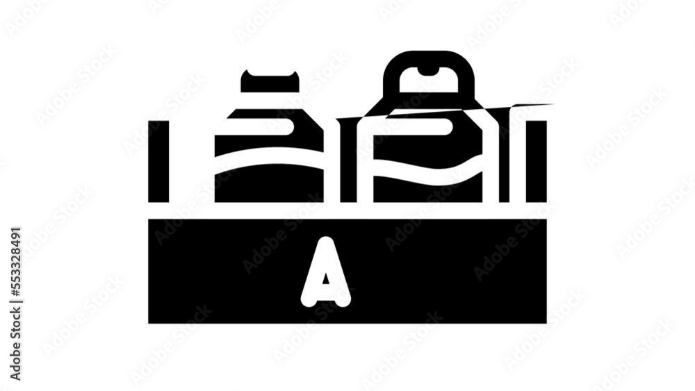 table salt line icon animation table salt line icon animation