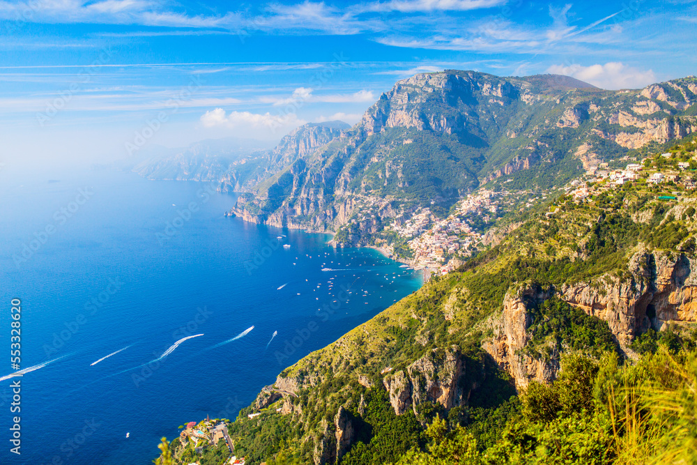 Path of the Gods in Amalfi coast Italy