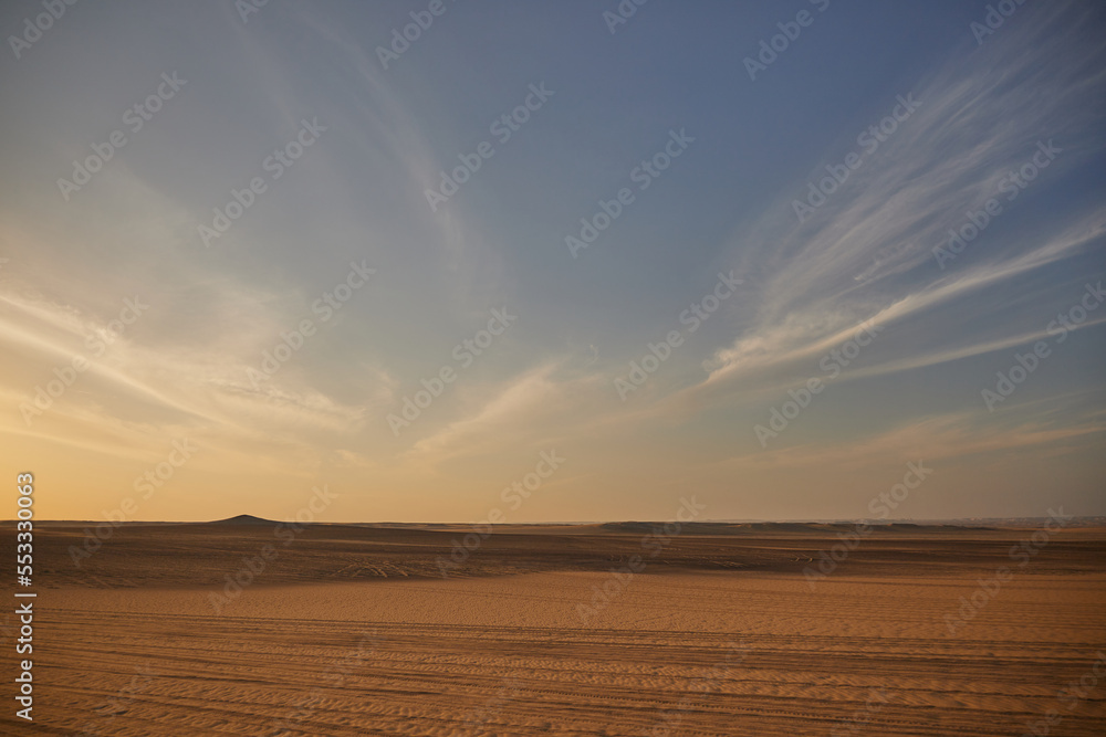 sunset in the desert sunset in the desert