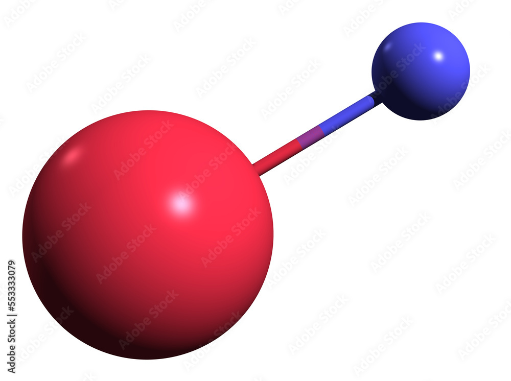3D image of Sodium fluoride skeletal formula molecular chemical structure of