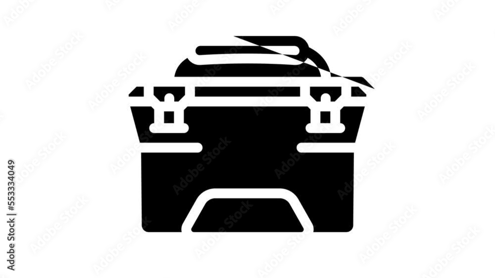 freezer bag line icon animation freezer bag line icon animation