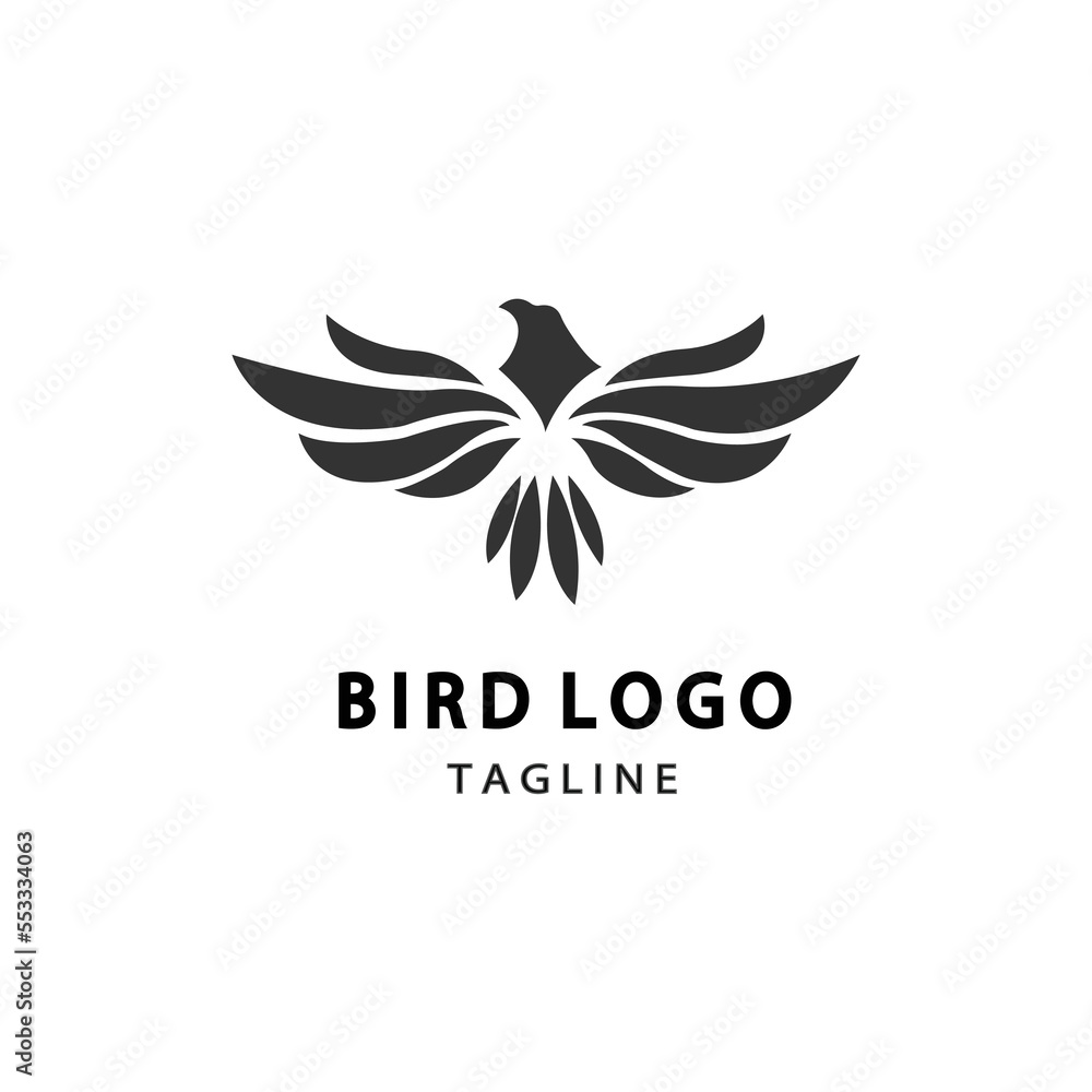 Fototapeta premium Elegant abstract classic art eagle bird logo