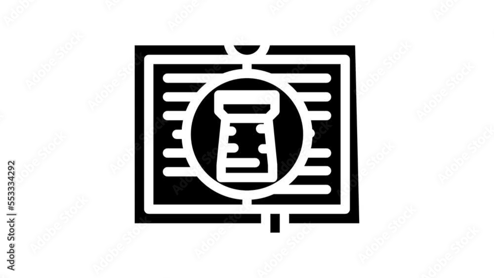 historical literature line icon animation historical literature line icon animation