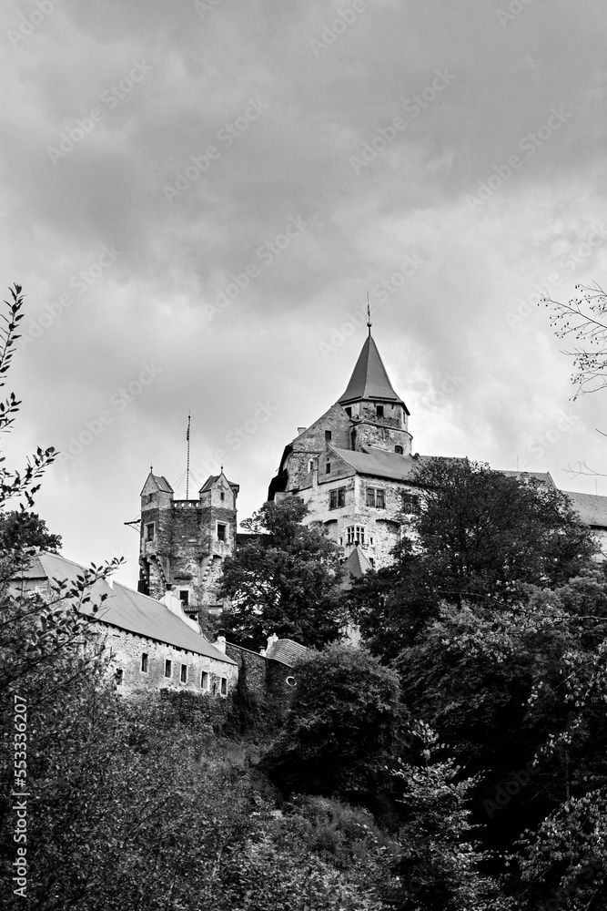 Fototapeta premium Pernštejn Castle located outside of Brno, Czech Republic