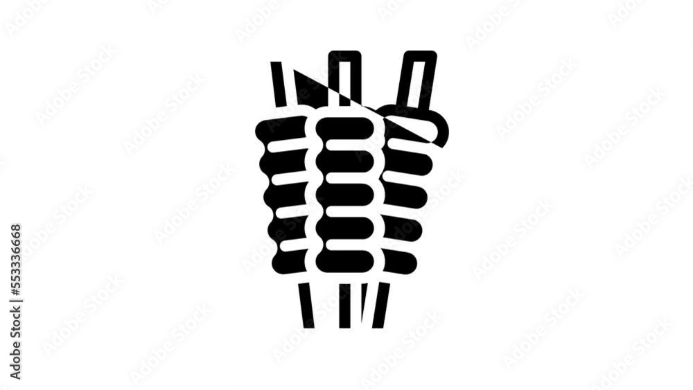 bale cricket line icon animation bale cricket line icon animation