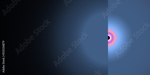 Billede på lærred Fractal Art Abstract Geometric Half Circles