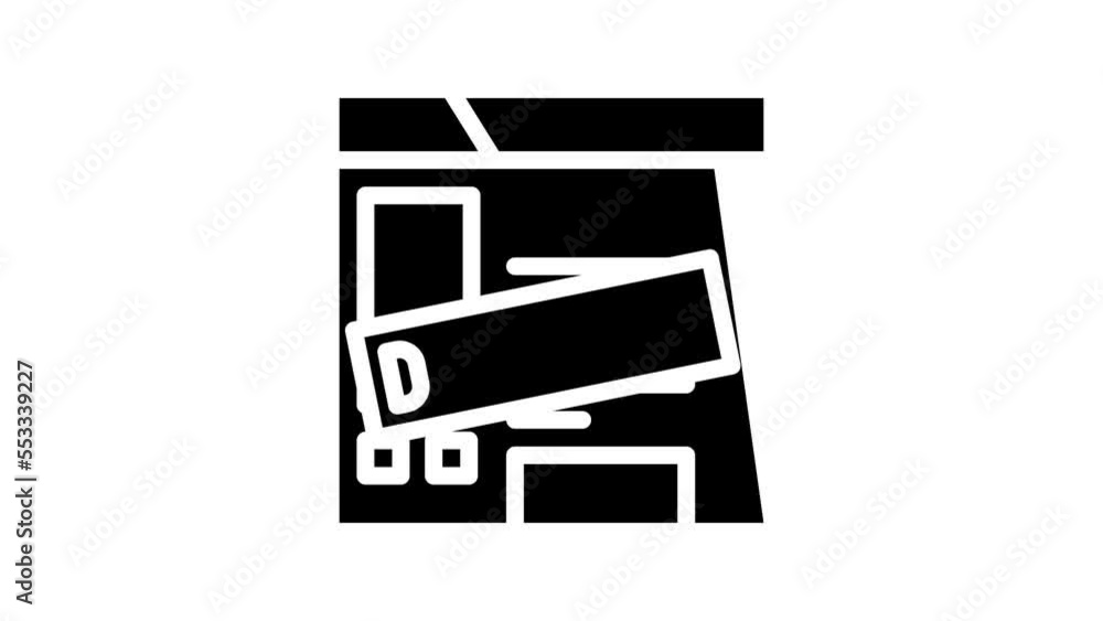 delete account line icon animation delete account line icon animation
