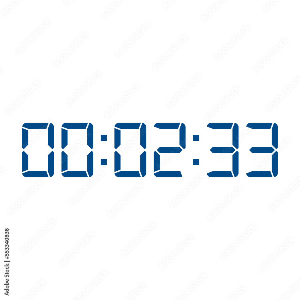 Digital clock icon vector design illustration. Digital clock icon vector design illustration.