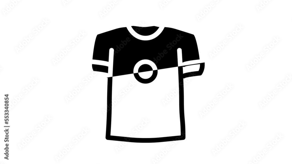 t-shirts and short sleeve line icon animation t-shirts and short sleeve line icon animation