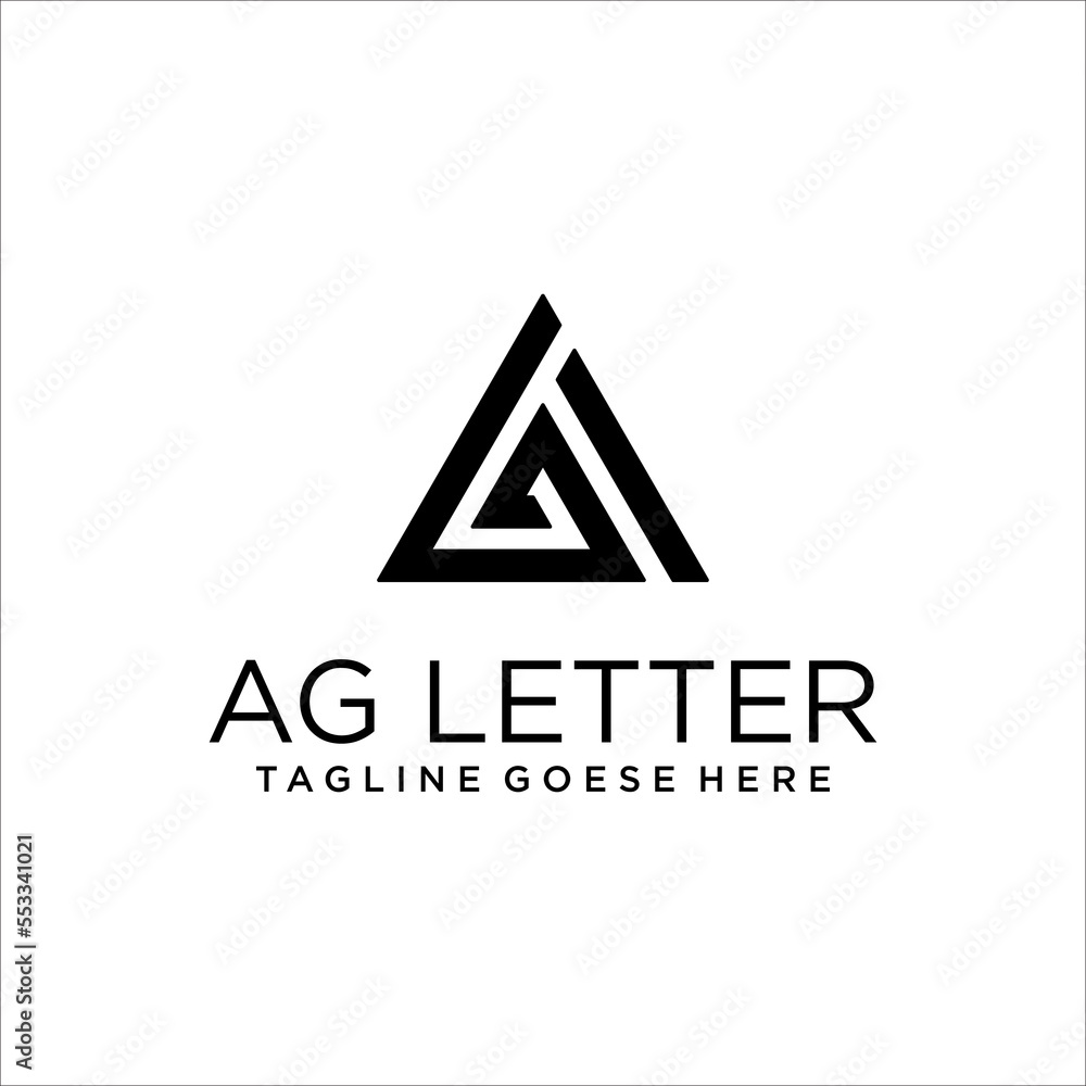 AG Letter Logo Design Template AG Letter Logo Design Template