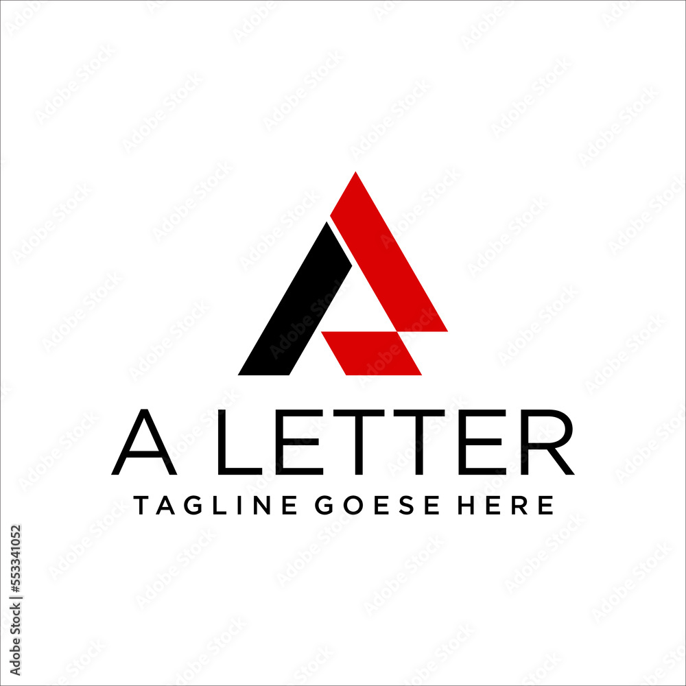 simple letter a logo template vector set simple letter a logo template vector set