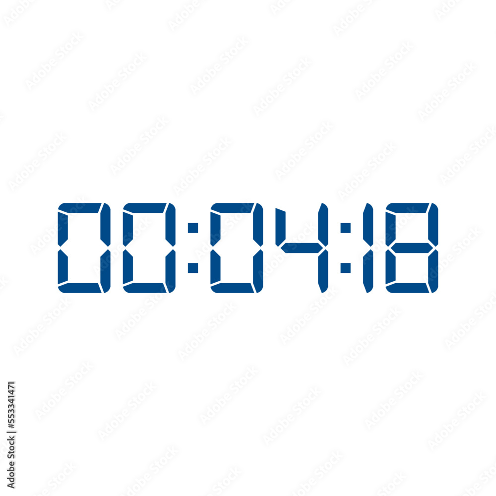 Digital clock icon. Digital clock symbol. Trendy flat UI sign design graphic pictogram for web site, mobile application. Logo illustration. Digital clock icon. Digital clock symbol. Trendy flat UI sign design graphic pictogram for web site, mobile application. Logo illustration.