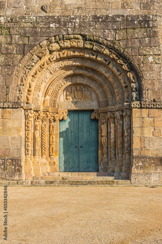 Monastery of Bravaes in Ponte da Barca, north of Portugal. Former Benedictine monastery that at the end of century XII. Portuguese Romanesque art, classified as a National Monument since 1910 Monastery of Bravaes in Ponte da Barca, north of Portugal. Former Benedictine monastery that at the end of century XII. Portuguese Romanesque art, classified as a National Monument since 1910
