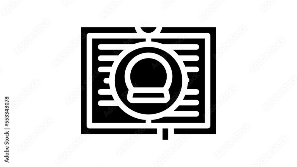 magic realism literature line icon animation magic realism literature line icon animation