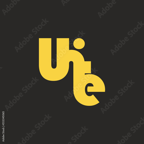 wordmark logo about unite, unite logo wordmark simple editable, vektor, wormark logo photo